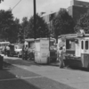 image of food trucks on Temple campus in the 60s