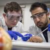 image of Neuro students disecting a brain