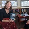 image of Liz Moore sitting with an interviewer